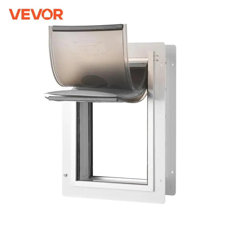 VEVOR Pet Door Metal Frame with Lock and 3-Flap System Weatherproof Doggy Door Easy to Install in Interior or Exterior Walls