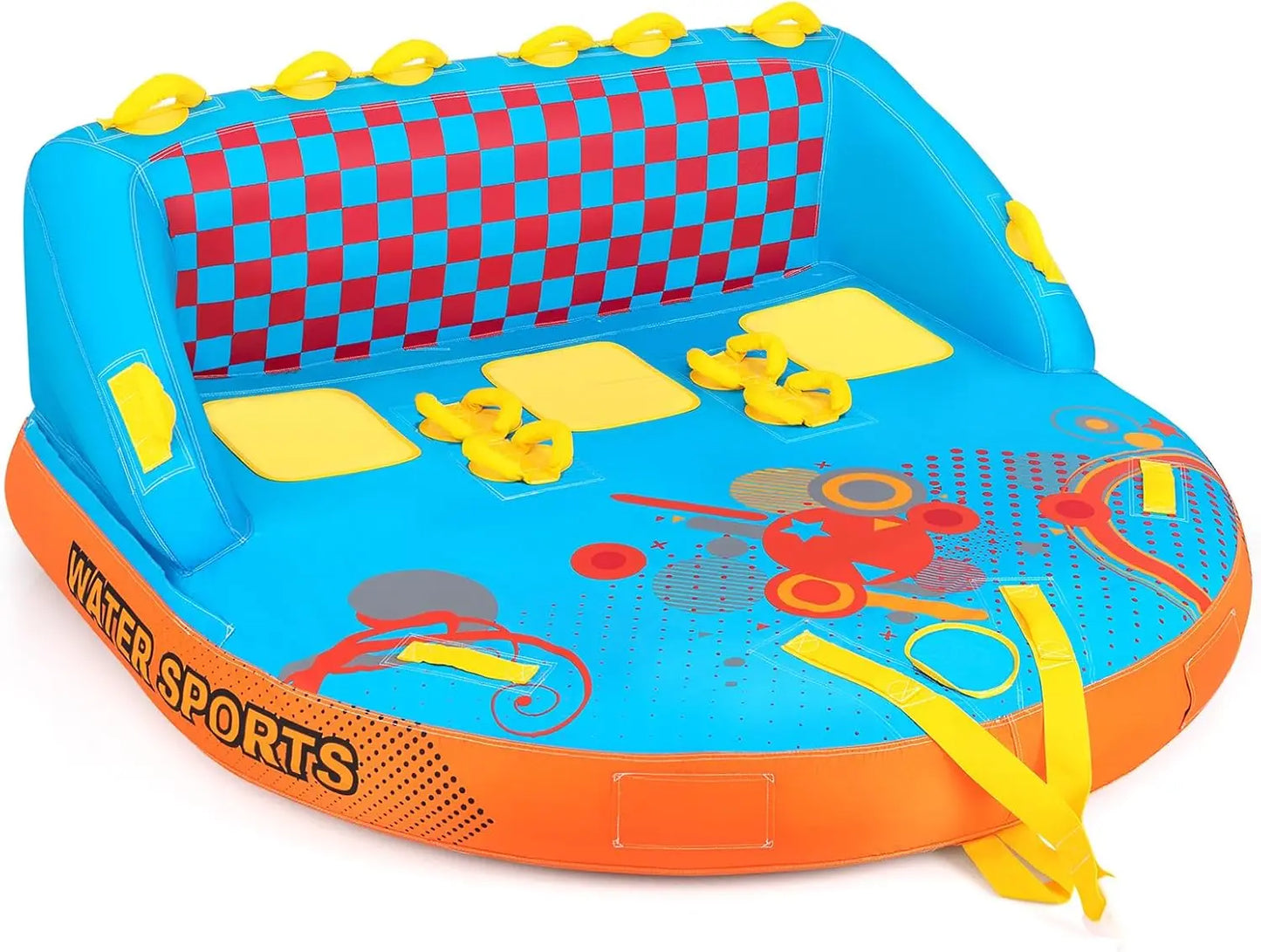 Inflatable Towable Tubes for Boating 1-2 Riders Water Sport Towables for Boat Pulling