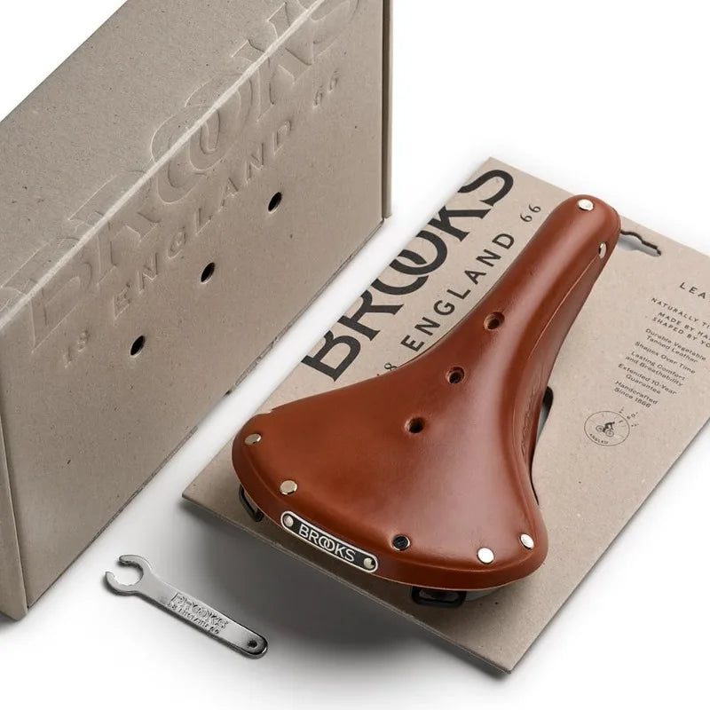 Brooks England B17 Leather Bike Saddle Supremely Comfortable for Long Distance Touring and Road Riding