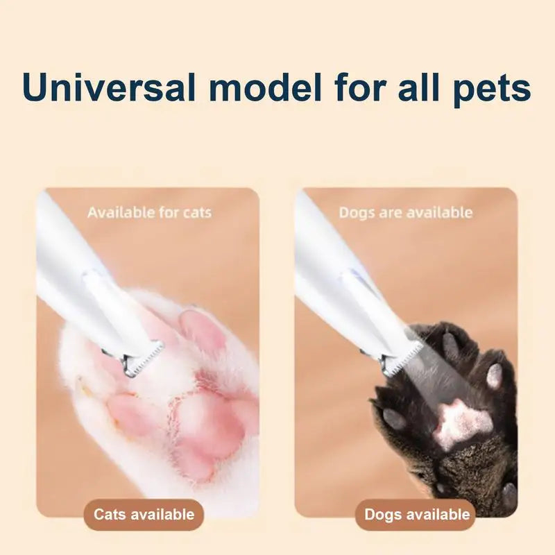 Dog Paw Trimmer Dog Paw Trimmers For Small Dogs Paw Trimmer Rechargeable Cordless Nail Grinder Shaver For Cats And Other Pets