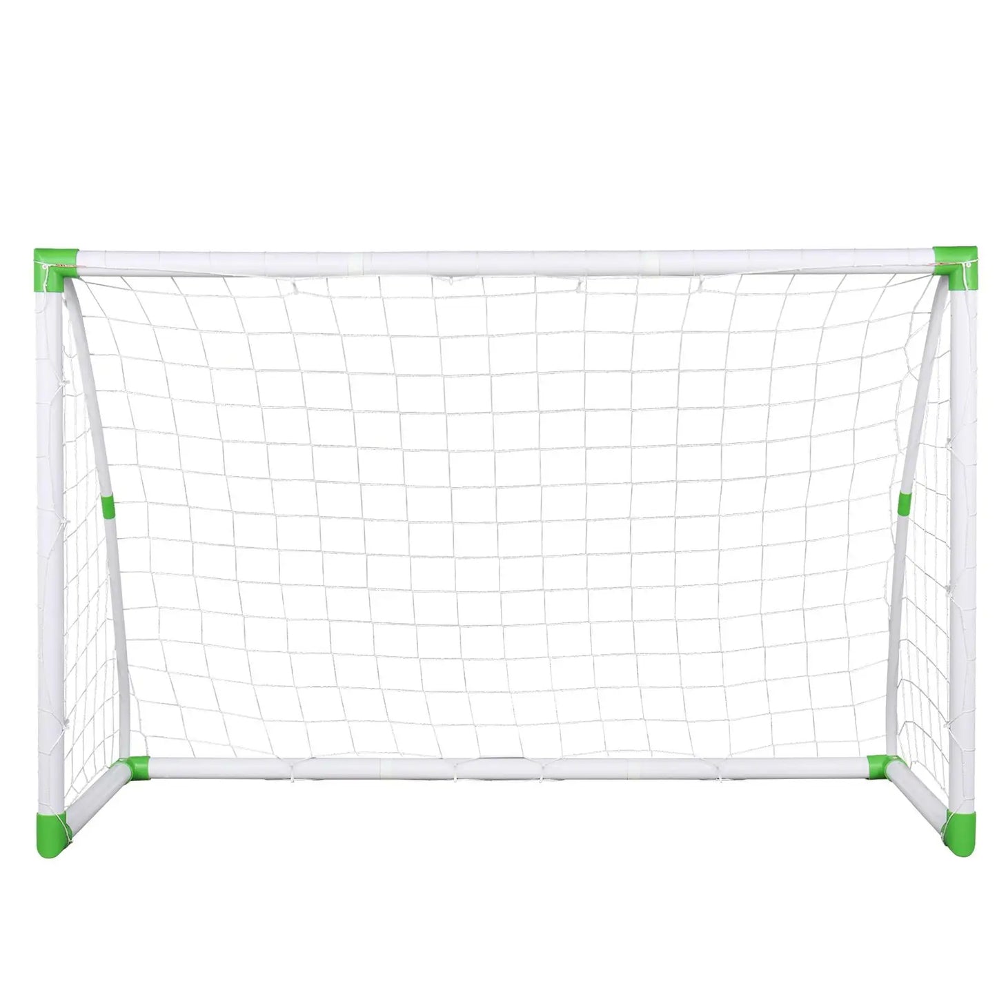 6x4 Feet Soccer Goal Training Set with Net Buckles and Ground Nails Ideal for Football Practice