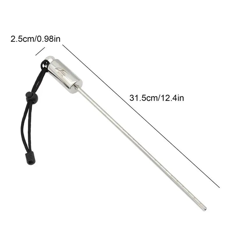 Tickle Stick Scuba Diving Stick Stainless Steel Lobster Tickle Stick with Lanyard Multifunctional Pointer for Underwater Adventures
