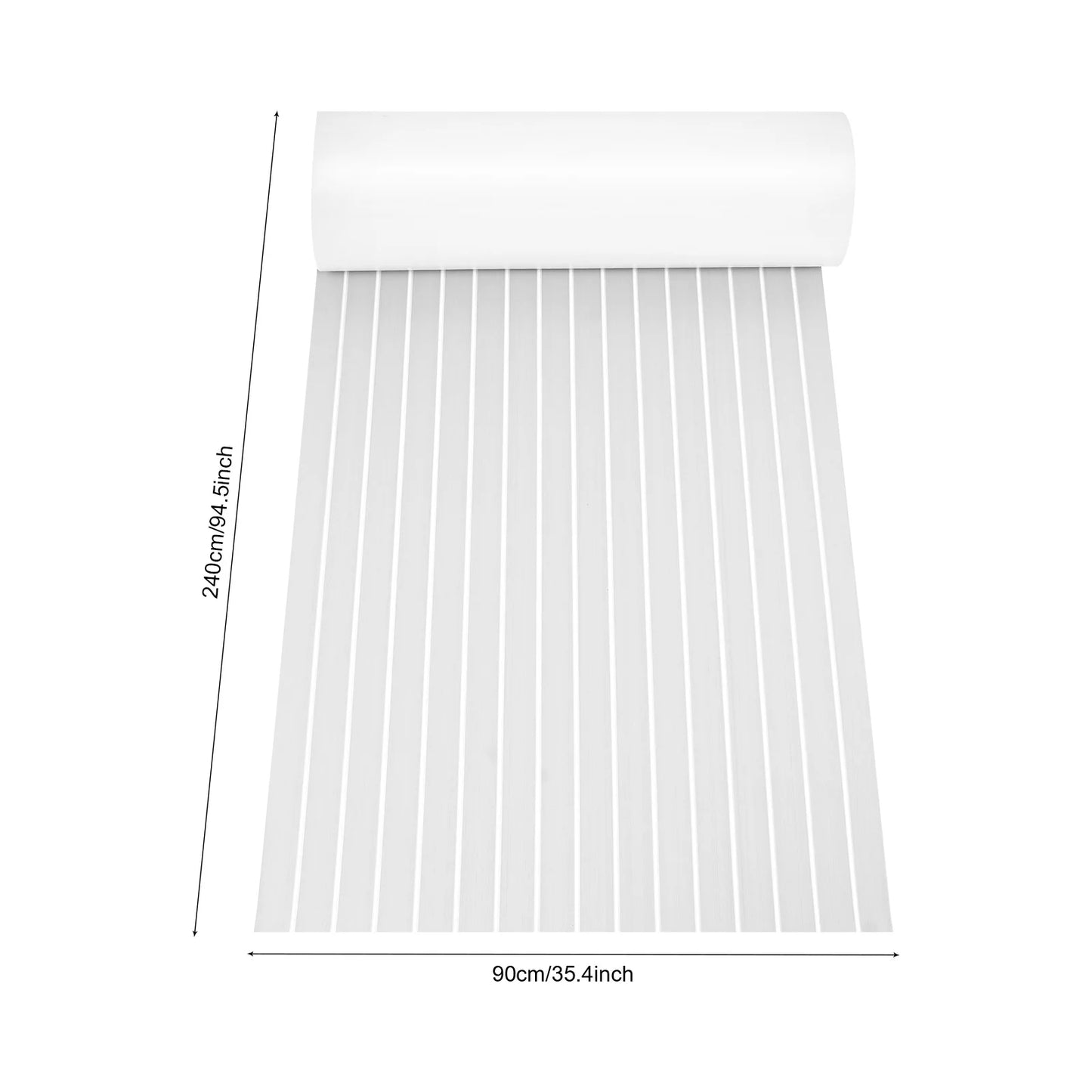 94.5"x 35.4" EVA Anti-slip Mat Foam Boat Decking Sheet Anti-Slip Self-Adhesive Deck Boat Flooring Mat Cuttable