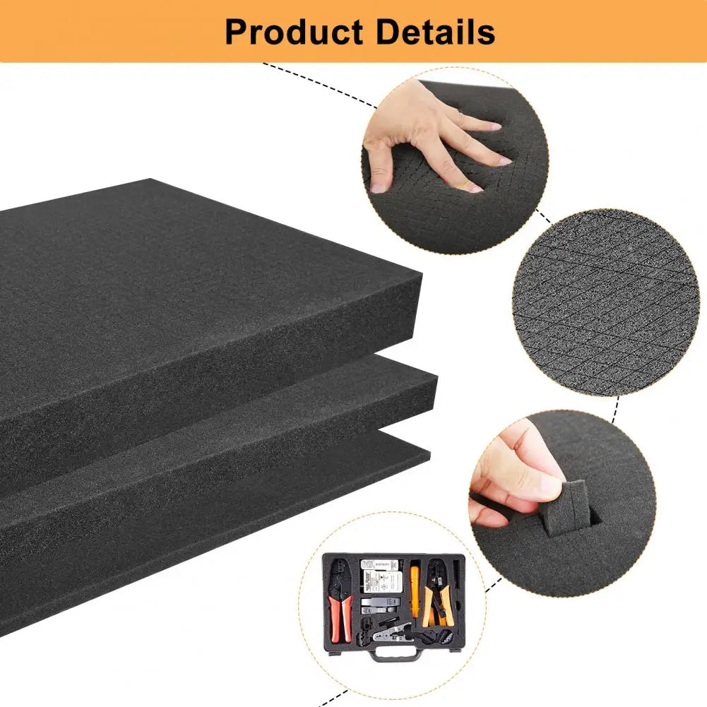 Pick Apart Foam For Toolbox Pre Cutting Foam Insert Pluck Sponge Pre Cut Shadow Foam For Hard Flight Case Tool Organizer