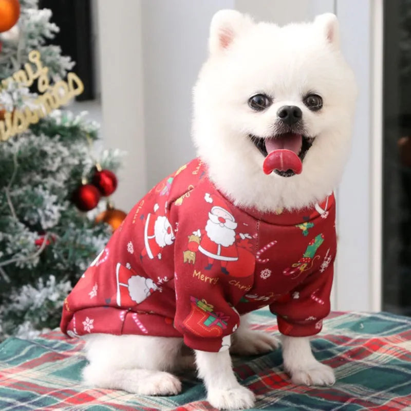 Christmas Dog Clothes Winter Sweater for Small to Large Dogs Cats and Puppies Chihuahua Yorkies Shirts XS to 4XL