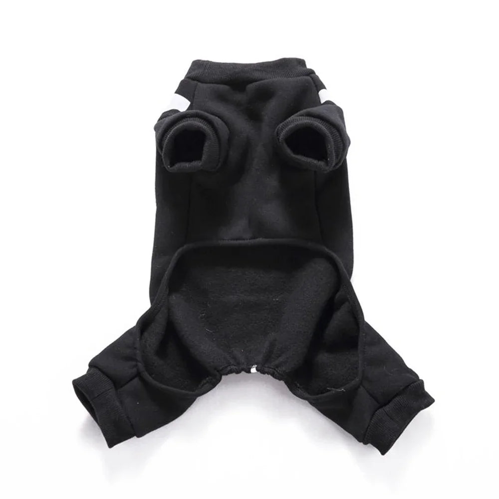 Skeleton Dog Costume for Halloween Pet Apparel for Puppies and Small Medium Dogs and Cats Holiday Party Dress Up Clothes