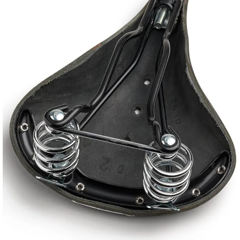 Brooks England B67 Leather Bike Saddle with Suspension Springs Handmade in England