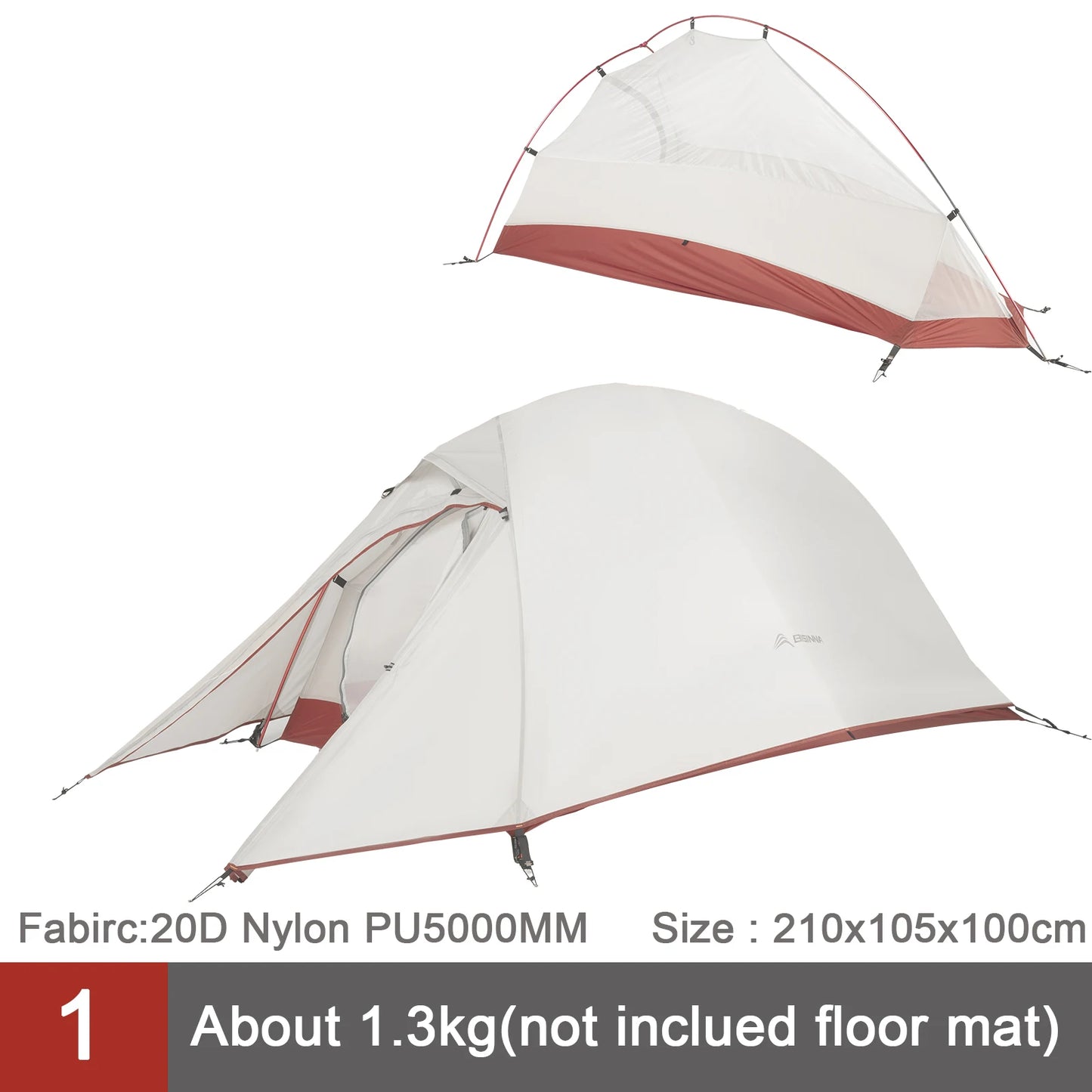 BISINNA Ultralight Camping Tent 20D Nylon Waterproof Tent