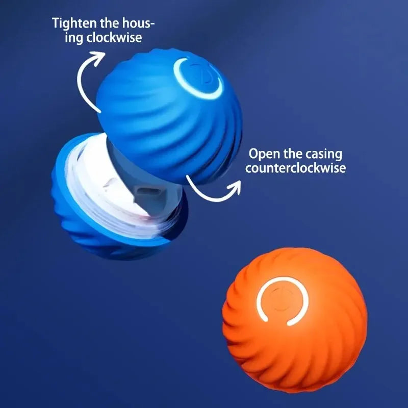 Toys Intelligent Gravity Jump Ball Rechargeable Bite-resistant Rolling Ball Cat And Dog Chase Interactive Pet Toys Dog Step