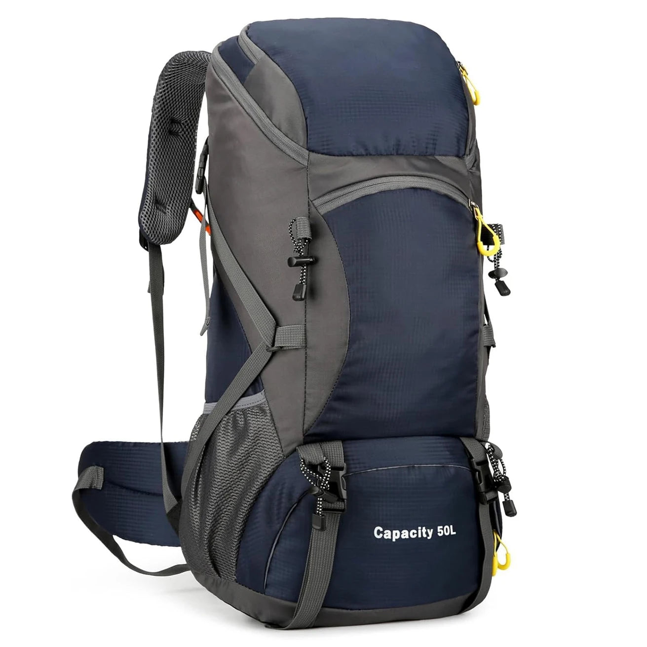 Hiking Backpack Waterproof 50L Lightweight Travel Backpack with Rain Cover for Camping Trekking and Outdoor Sports