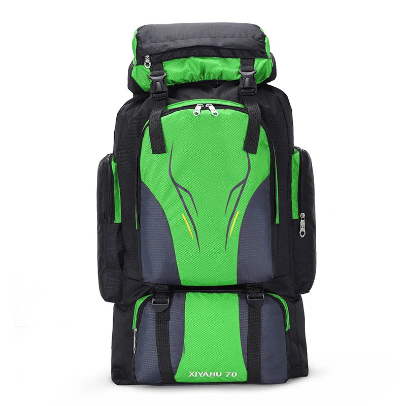 High Capacity 70L Hiking Backpack for Men and Women Waterproof Camping Travel Bag