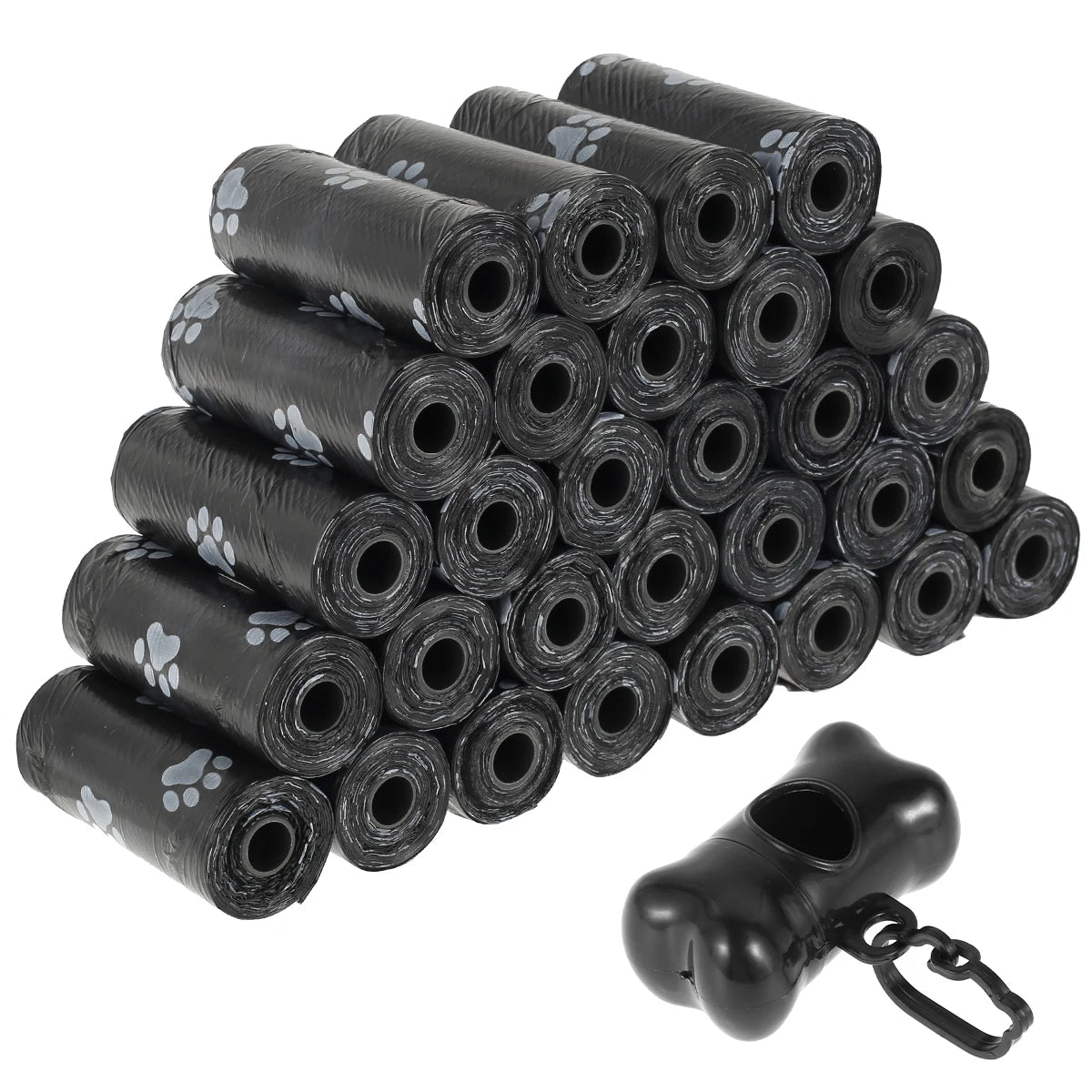 Biodegradable Dog Poop Bags 30/60 Rolls Refill with Adjustable Dispenser 100 Percent Leak Proof Waste Bags