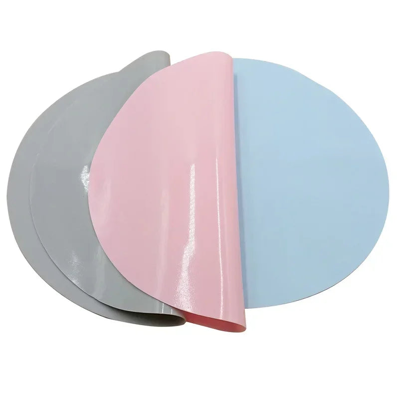 Mat Spill-proof Pet Bowl Silicone Supplies Feeding Anti-Slip Cat Shaped Fountain Feeder Round Accessories Dog For Drinking