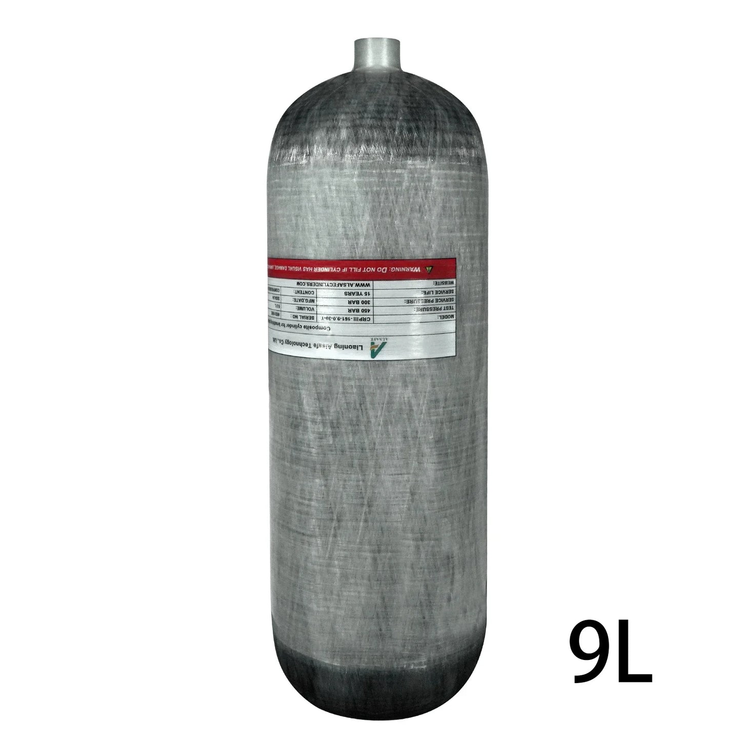 TUXING 4500PSI 300Bar 9L Carbon Fiber Diving Cylinder High Pressure Large Capacity Swimmer Equipment