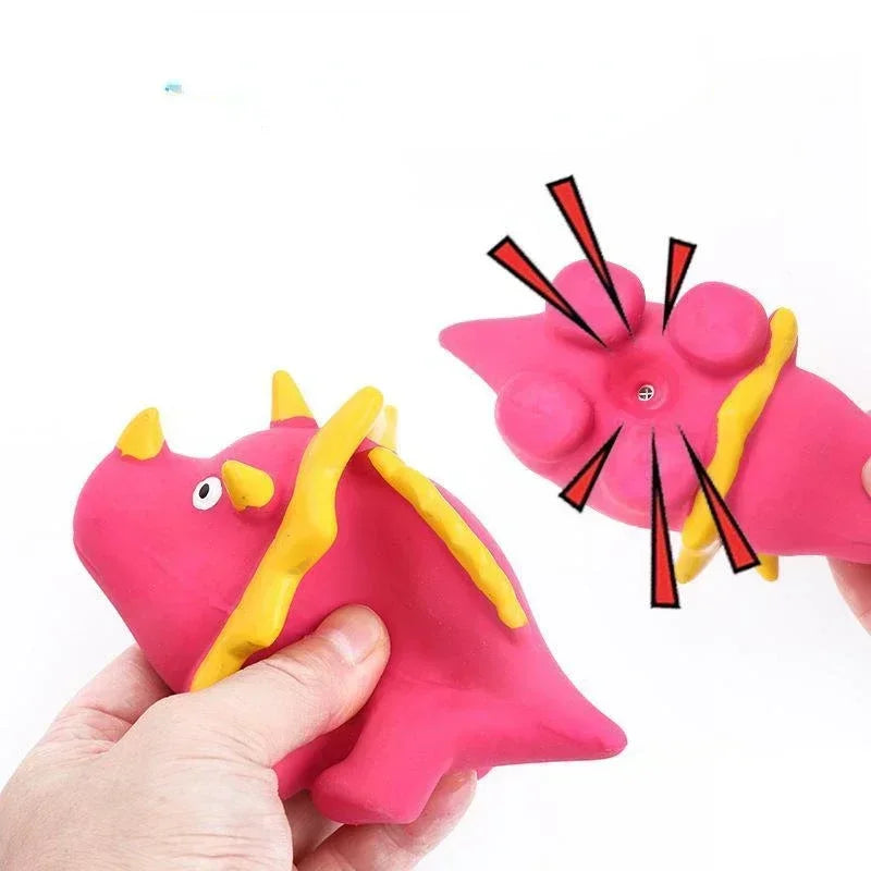 Squeaky Dinosaur Dog Toys Interactive Latex Chew Toy for Excess Energy Release and Fun Play