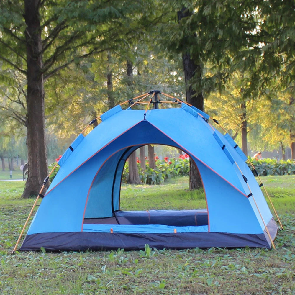 Outdoor Pop Up Tent Water-resistant Portable Instant Camping Tent for 1-2 3-4 People Family