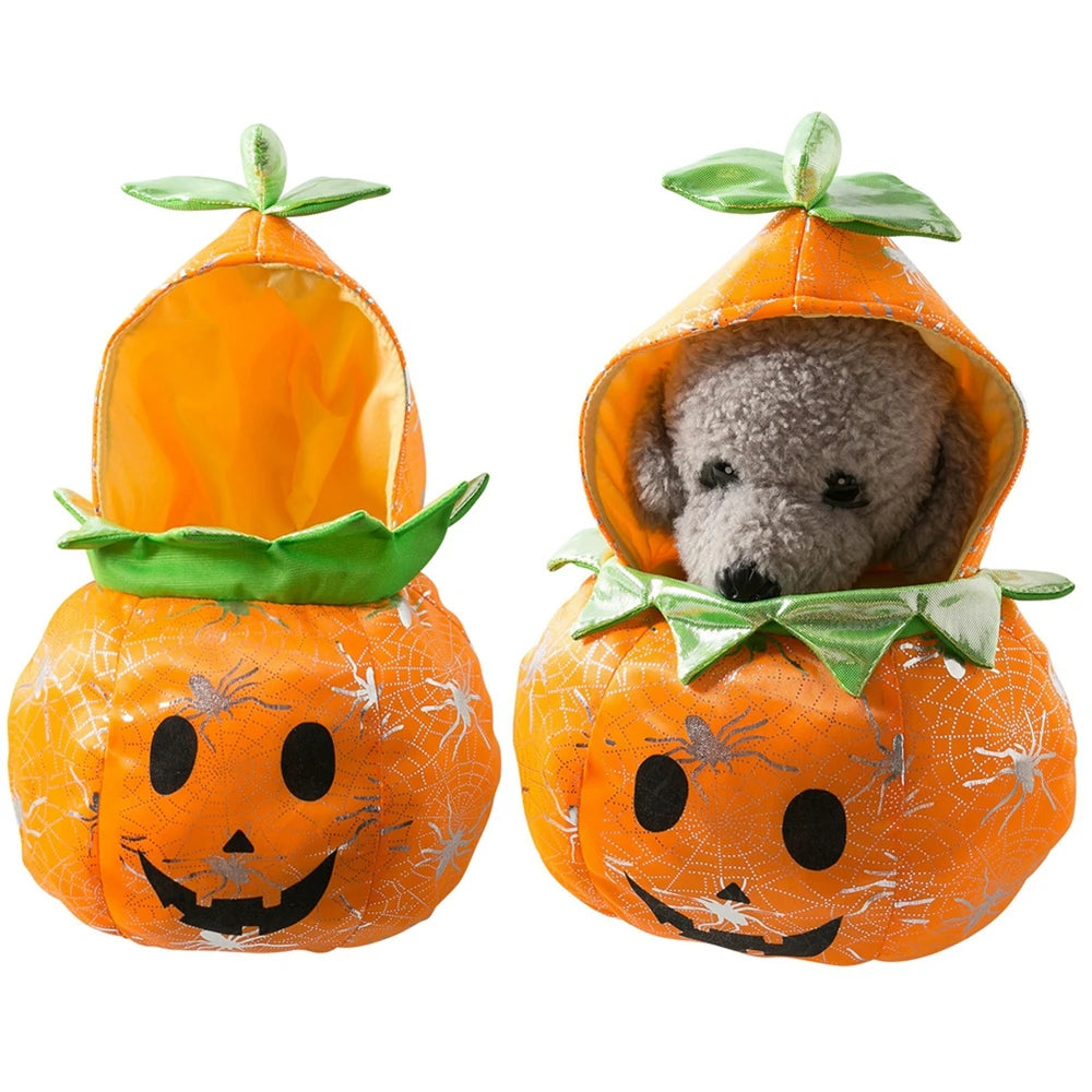 Halloween Dog Clothes Funny Pumpkin Costume for French Bulldog and Chihuahua Jumpsuit Puppy Coat Sweatshirt