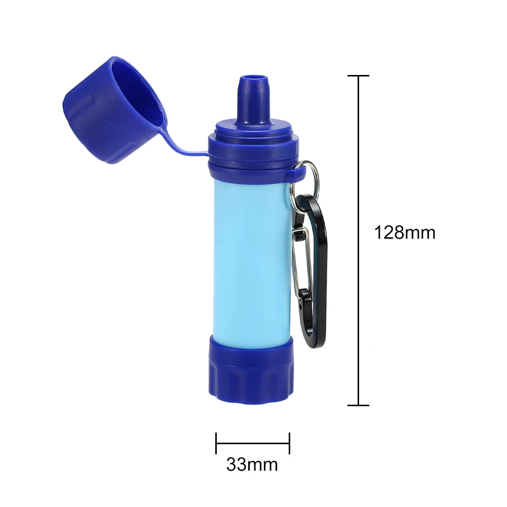 Camping Water Purifier Mini Filter Straw Set for Survival