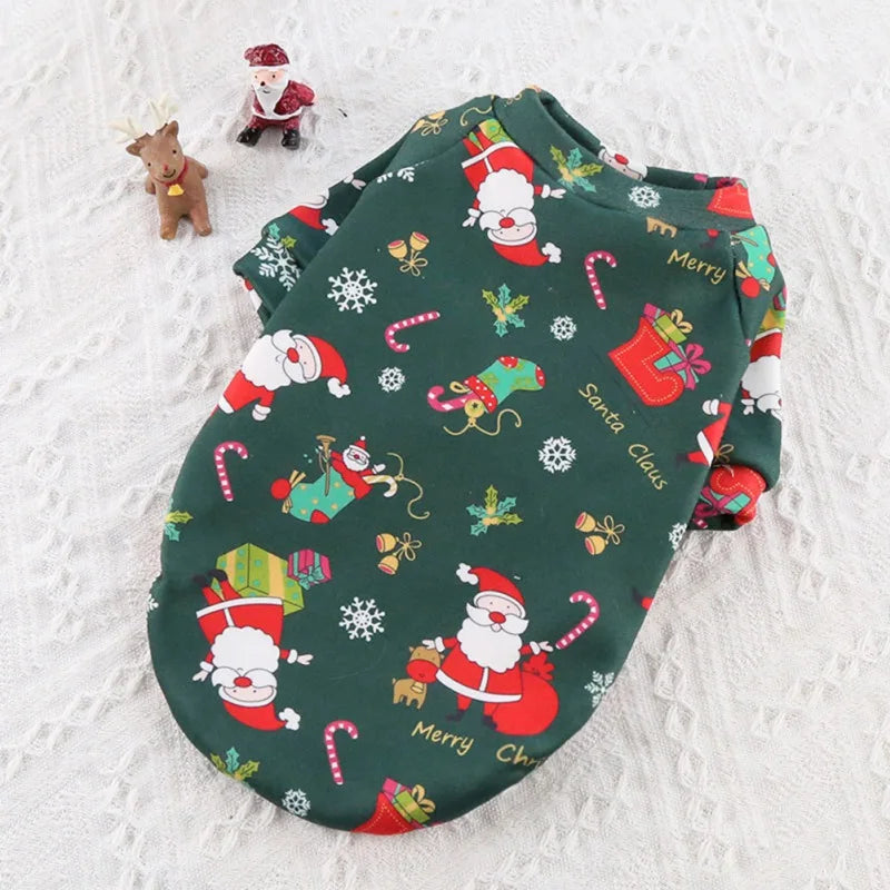 Christmas Dog Clothes Winter Sweater for Small to Large Dogs Cats and Puppies Chihuahua Yorkies Shirts XS to 4XL