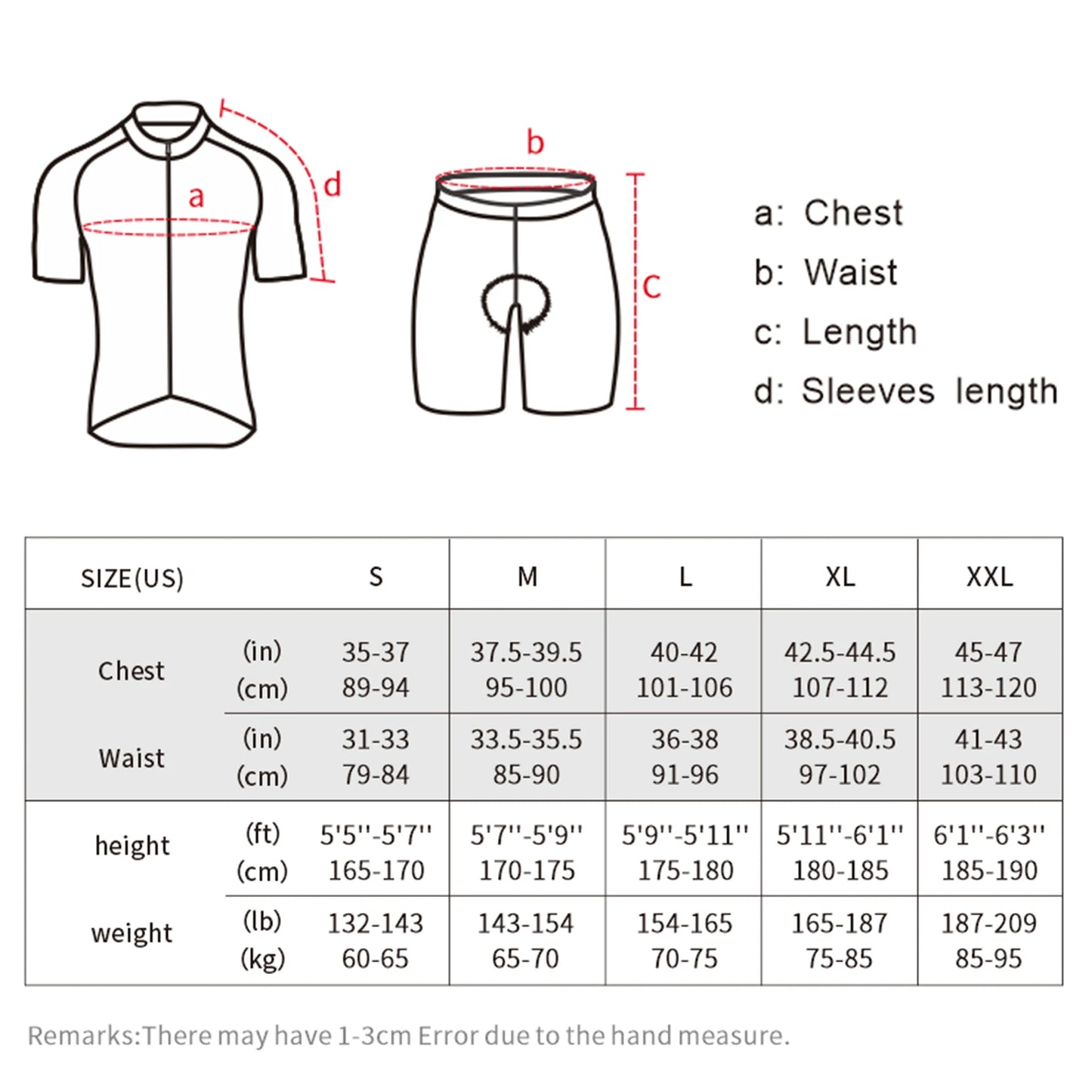 Lixada Men Cycle Jersey Breathable Short Sleeve Bike Shirt and Padded Shorts MTB Clothing Suit