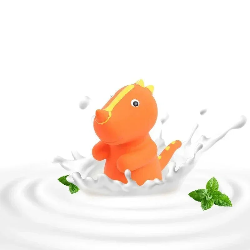Squeaky Dinosaur Dog Toys Interactive Latex Chew Toy for Excess Energy Release and Fun Play