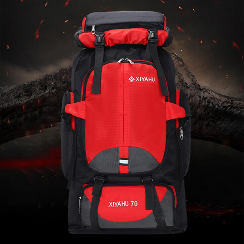 High Capacity 70L Hiking Backpack for Men and Women Waterproof Camping Travel Bag