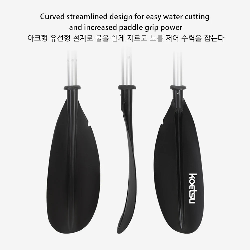4-Piece Double-Head Surfpaddle Adjustable Floating Kayak Paddle Stand Up Paddleboard Paddles for Outdoor Water Sports