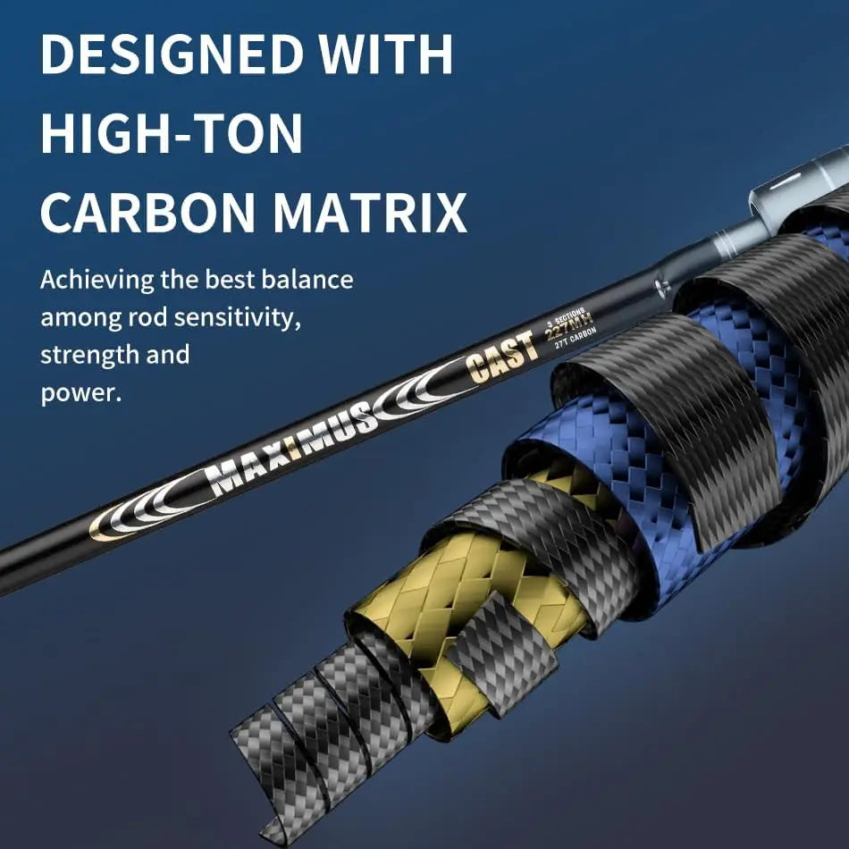 Maximus Lure FUJI Fishing Rod Spinning Casting Carbon Fiber
