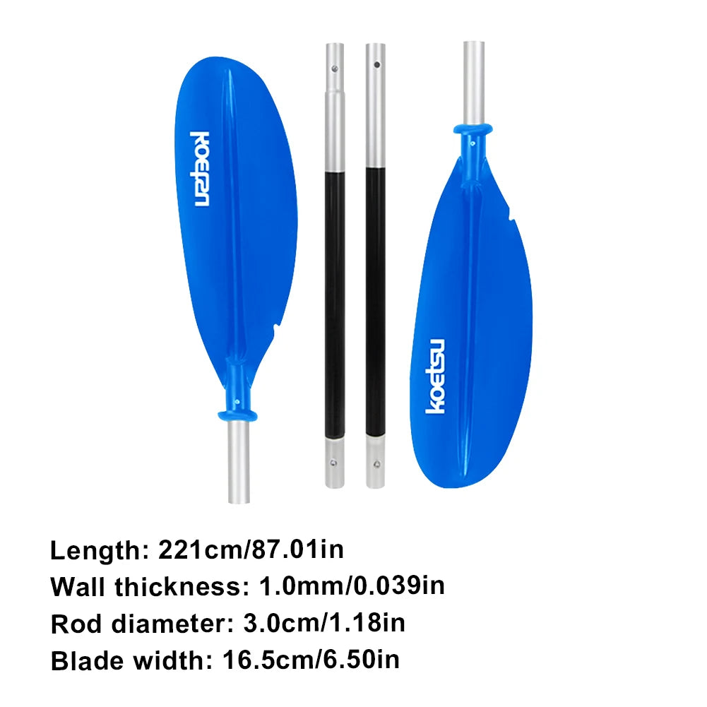 4-Piece Double-Head Surfpaddle Adjustable Floating Kayak Paddle Stand Up Paddleboard Paddles for Outdoor Water Sports