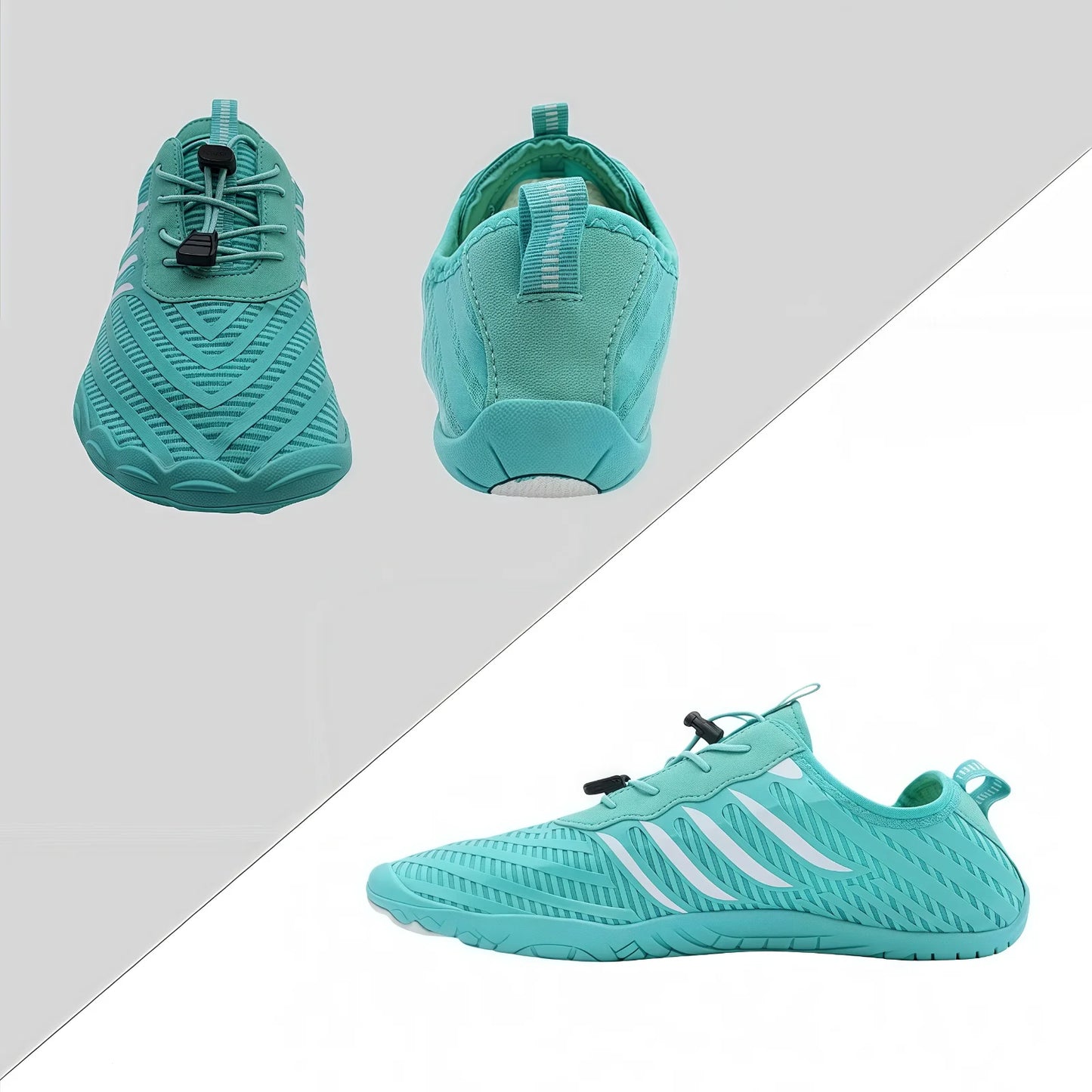 Quick Dry Non Slip Water Shoes Lightweight Breathable Simple Stripe for Beach Sports Surfing Wading Shoes