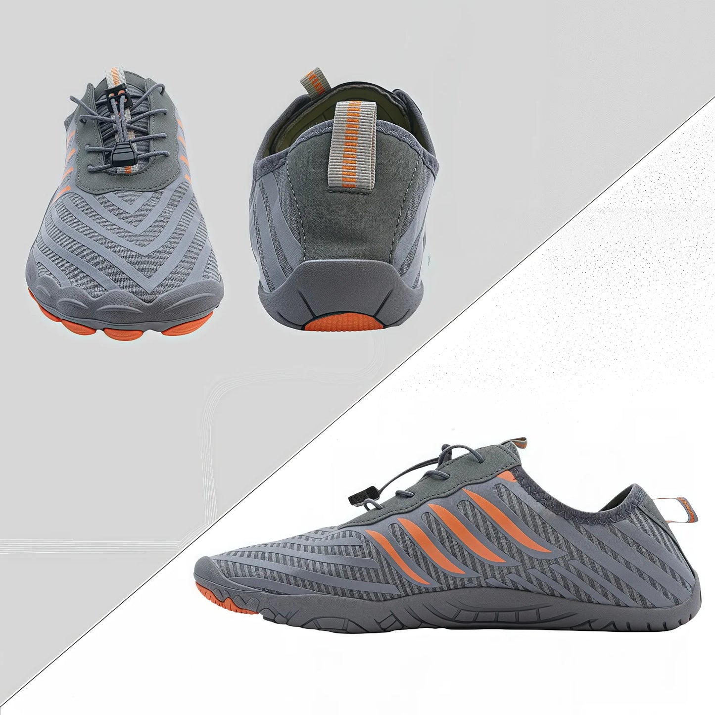 Quick Dry Non Slip Water Shoes Lightweight Breathable Simple Stripe for Beach Sports Surfing Wading Shoes