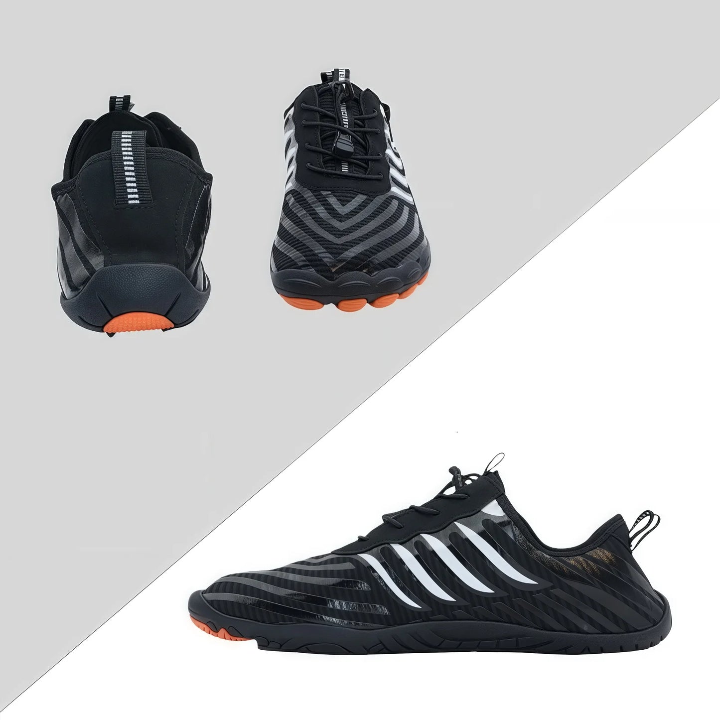 Quick Dry Non Slip Water Shoes Lightweight Breathable Simple Stripe for Beach Sports Surfing Wading Shoes