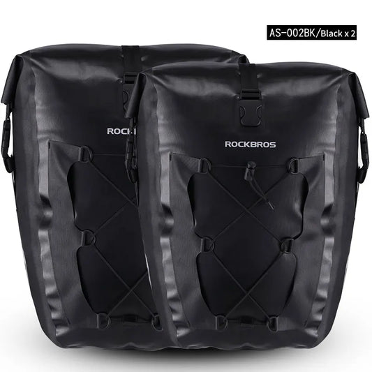Rockbros Waterproof Bike Bag 27L Large Capacity Bicycle Saddle Rack Trunk Bag Luggage Carrier Bike Accessory