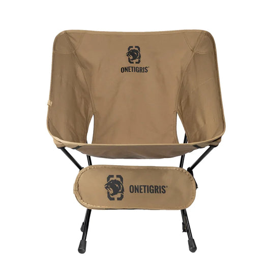 OneTigris Portable Camping Chair Multicam Foldable Outdoor Chair for Camping Trekking Fishing BBQ Parties Gardening Indoor Use