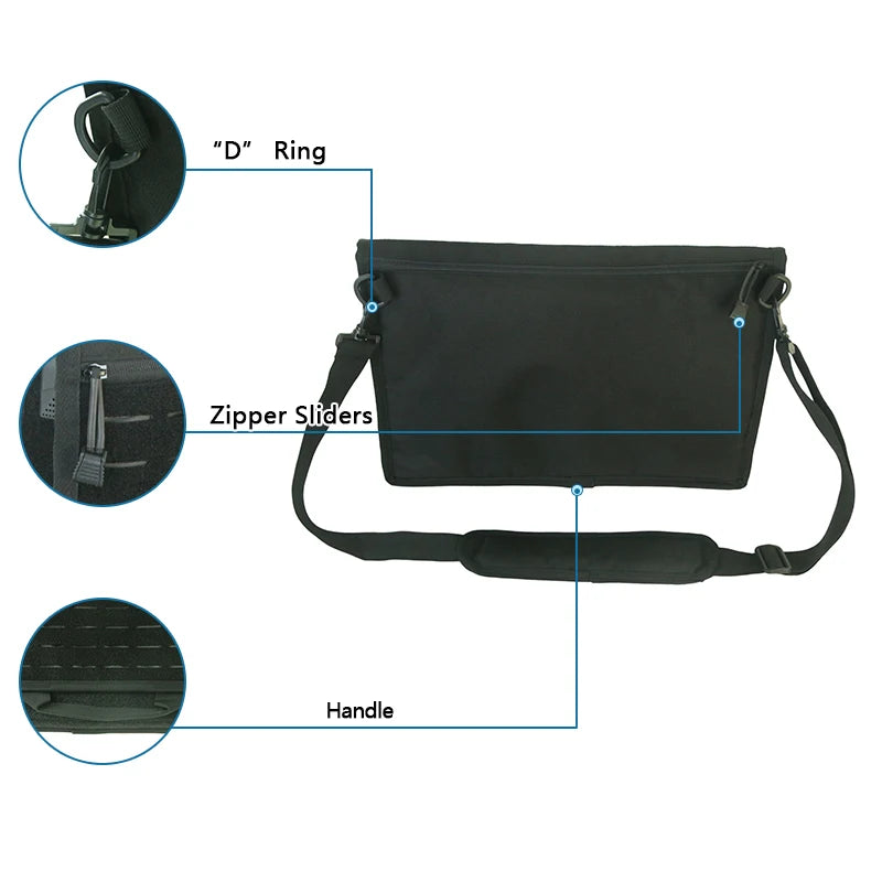 Molle Military Laptop Bag Tactical Messenger Bag Computer Backpack Fanny Belt Shoulder Camping Outdoor Sports Army Bag