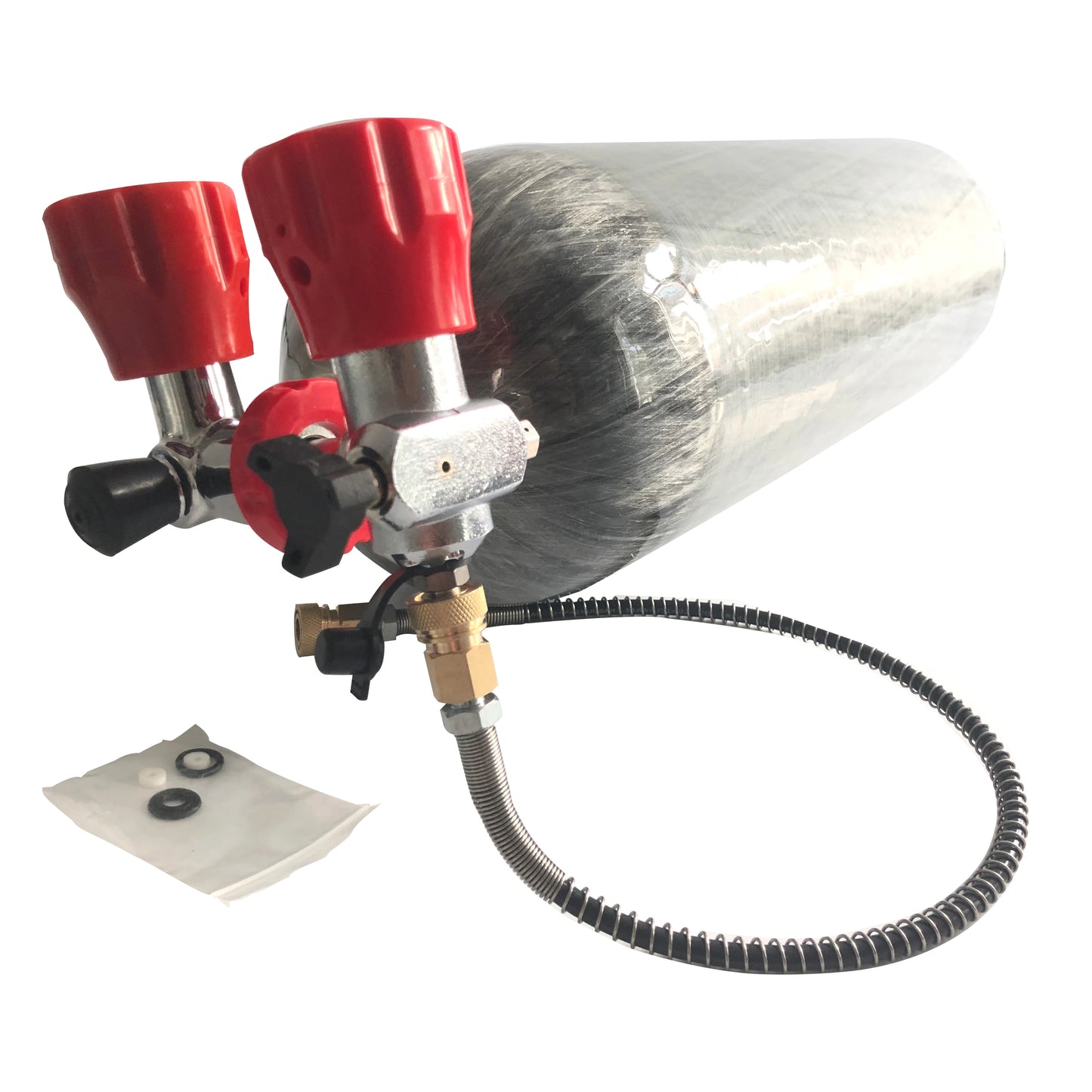 Acecare 98 Cu Ft 4500 Psi HPA Refill Tank DOT Certified Carbon Fiber Cylinder Compressed Air Tank with Gauge Valve Fill Station