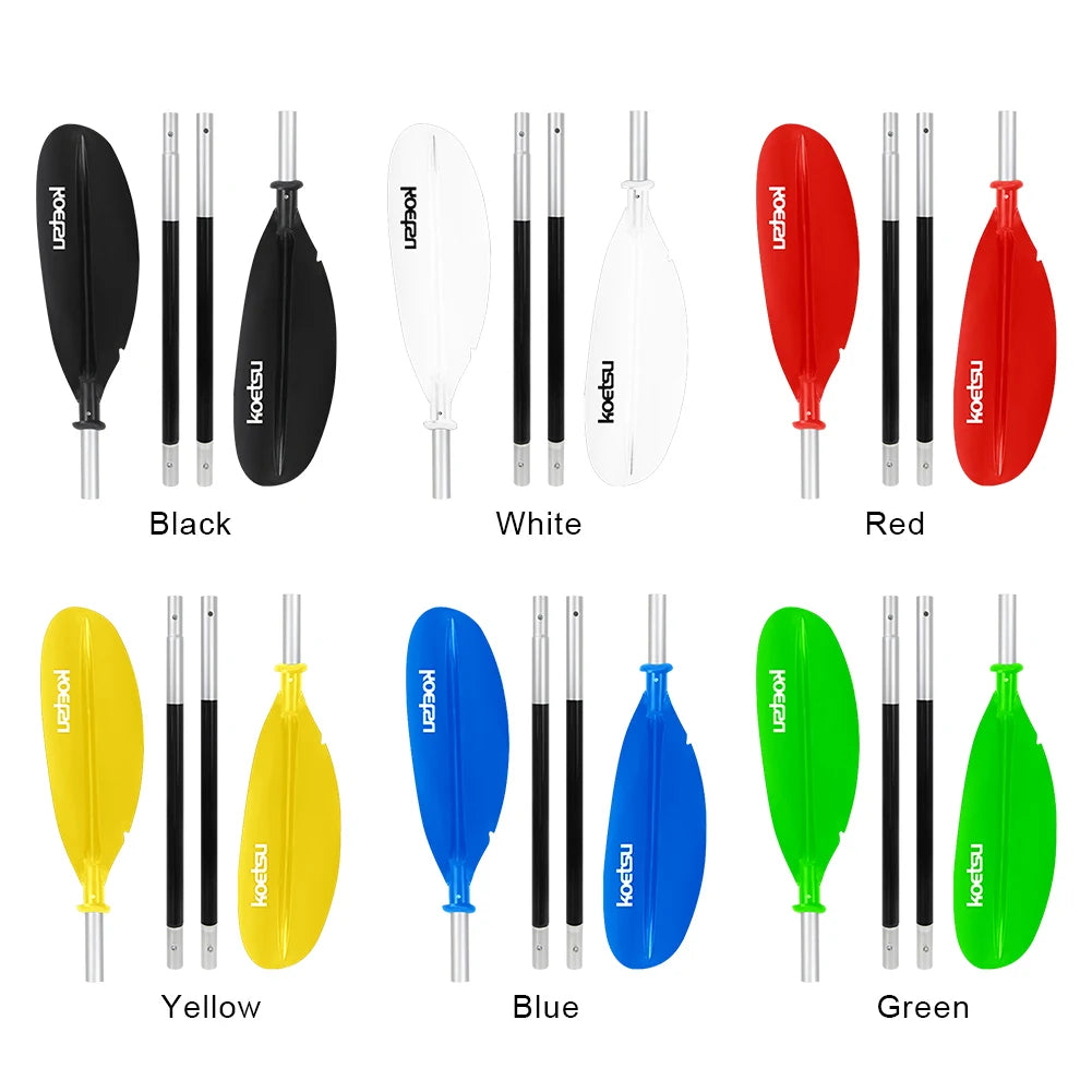 4-Piece Double-Head Surfpaddle Adjustable Floating Kayak Paddle Stand Up Paddleboard Paddles for Outdoor Water Sports