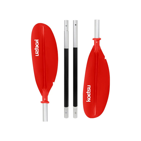 4-Piece Double-Head Surfpaddle Adjustable Floating Kayak Paddle Stand Up Paddleboard Paddles for Outdoor Water Sports