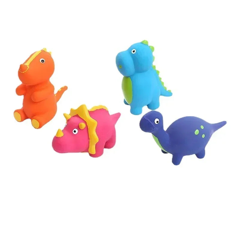 Squeaky Dinosaur Dog Toys Interactive Latex Chew Toy for Excess Energy Release and Fun Play