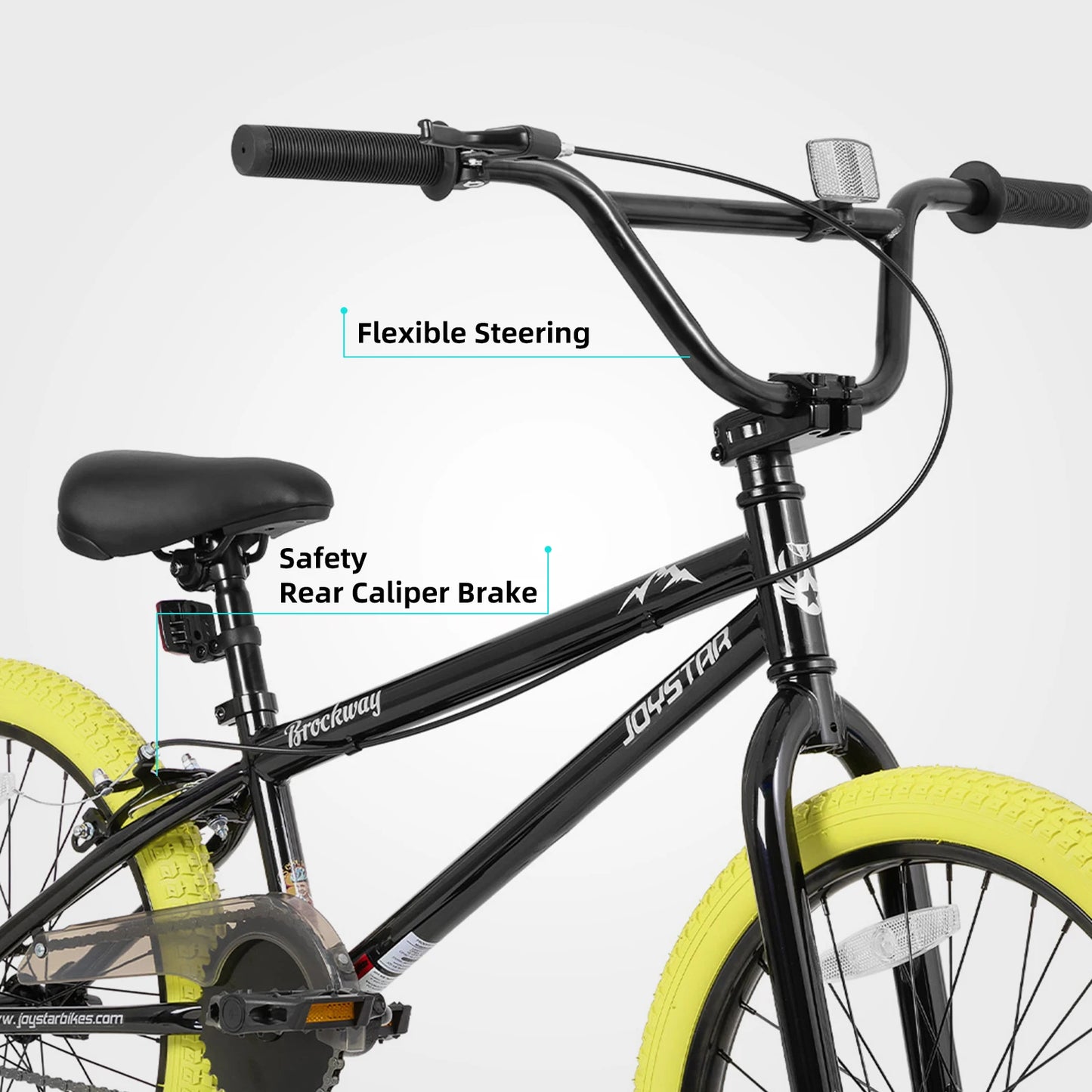 JOYSTAR Freestyle Kids BMX Bikes 20" 24" for Ages 6-14