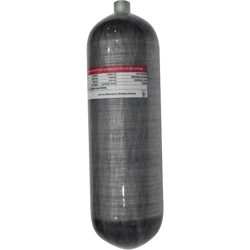 TUXING 4500 PSI Carbon Fiber Scuba Tank 6.8L High Pressure Composite Cylinder Deep Dive Gas Cylinder