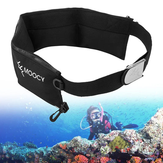 Scuba Diving Weight Belt Portable Snorkeling Diving Weight Belt Bag with Pocket Quick Drying Waist Hanging Swimming Accessories