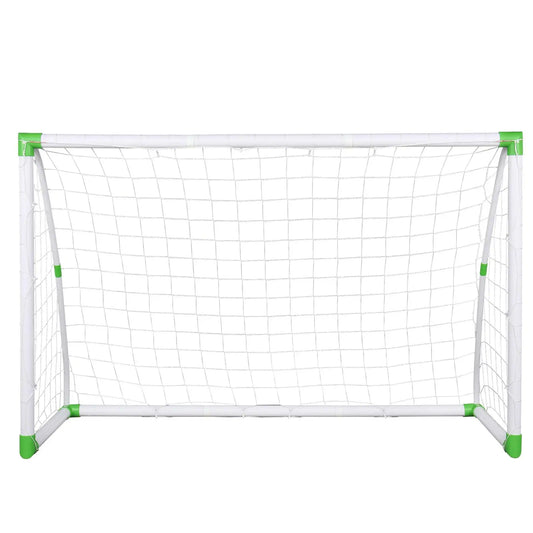 6x4 Feet Soccer Goal Training Set with Net Buckles and Ground Nails Ideal for Football Practice