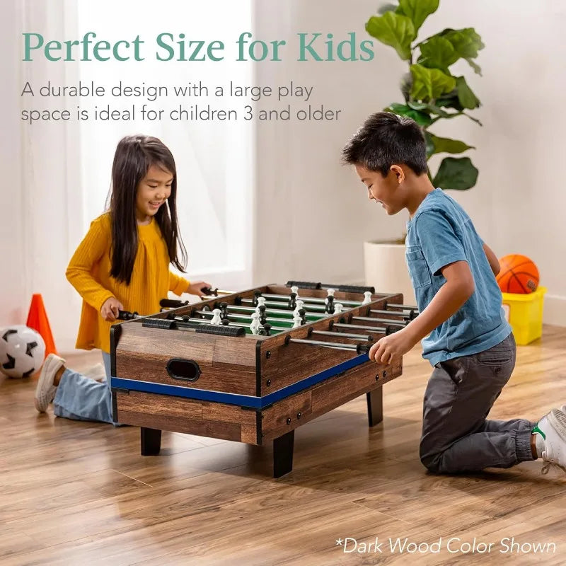 Best Choice Products 11 in 1 Combo Game Table Set for Home and Game Room with Ping Pong and 5 Accessory Bags Light Wood