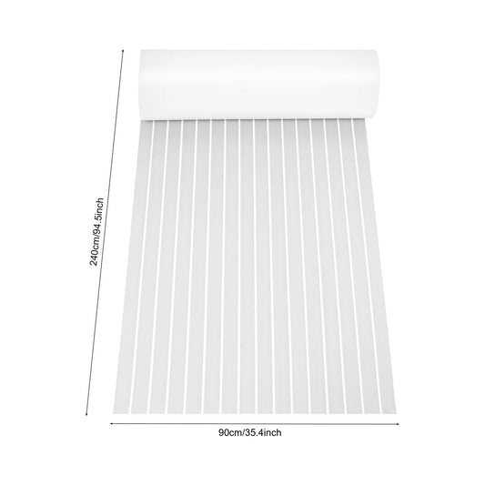 94.5"x 35.4" EVA Anti-slip Mat Foam Boat Decking Sheet Anti-Slip Self-Adhesive Deck Boat Flooring Mat Cuttable