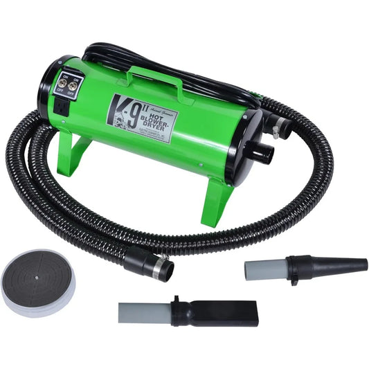II Dog Blow Dryer, Lime Green  Heavy Duty Durable Design with High Performance for Professional Grooming and Pet Owners at Home