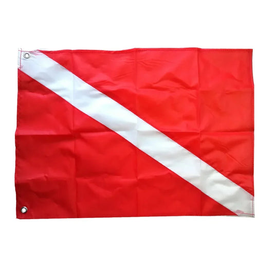 2 Size Large Dive Boat Flag International Sign Universal Scuba Diving Boat Floating Flag with Metal Grommets Accessories Scuba
