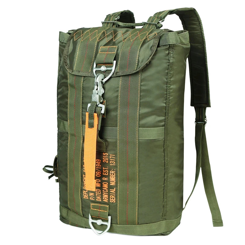Durable All Purpose Backpack Lightweight Carryall Parachute Bag For Outdoor Hunting Trips Hiking School Adventures
