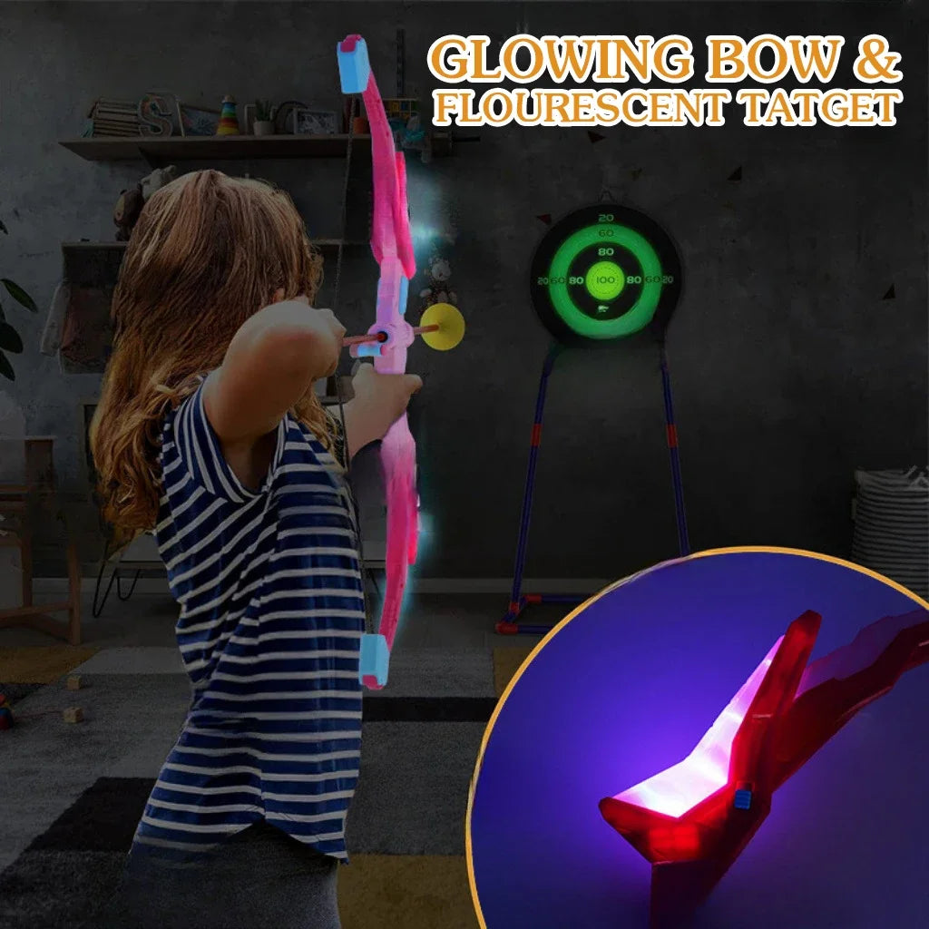 Bow and Arrows Kids Archery Bow Practice Recurve Bow Indoor Outdoor Sports Game Hunting Shooting Toy Gift Kit Set