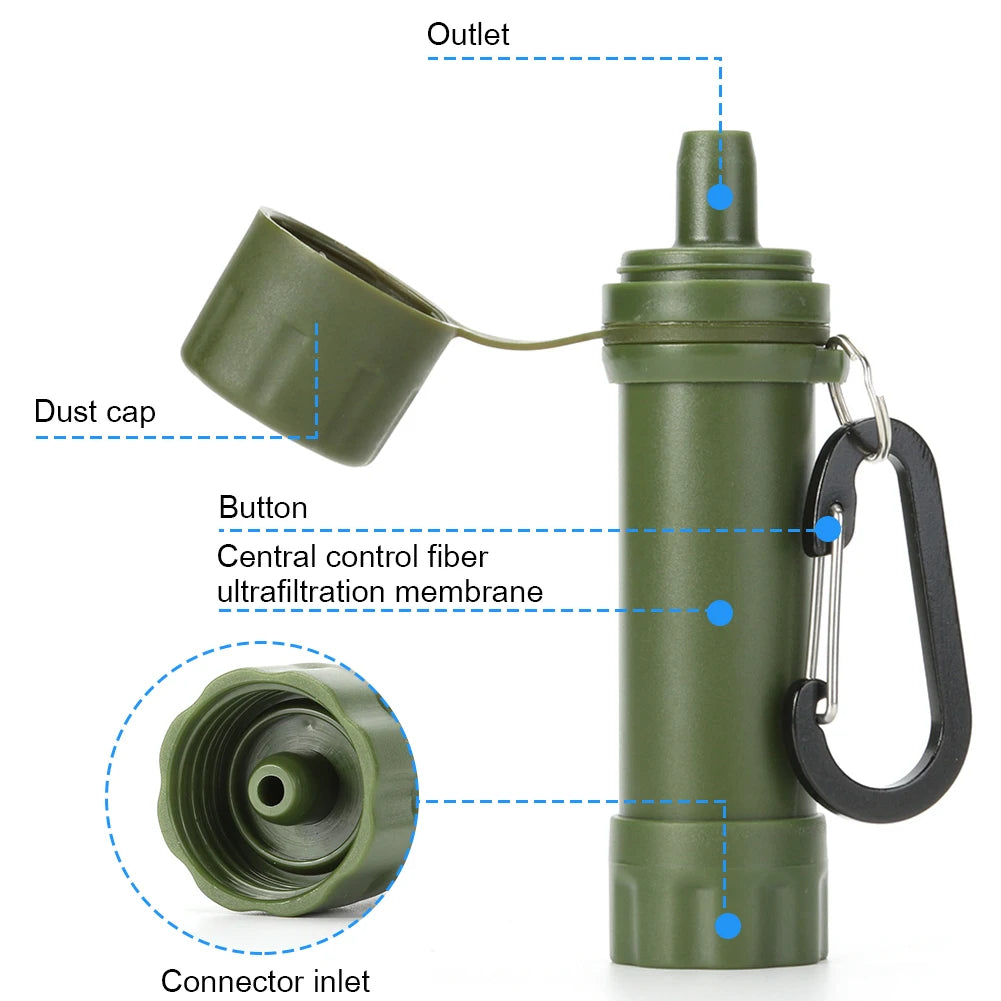 Camping Water Purifier Mini Filter Straw Set for Survival